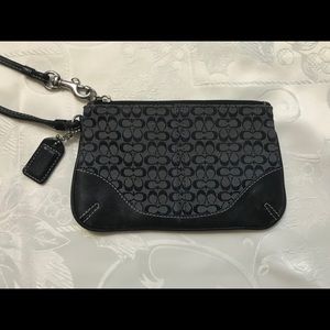Coach signature wristlet